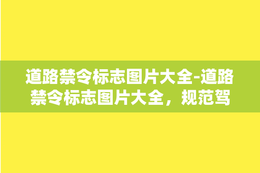 道路禁令标志图片大全-道路禁令标志图片大全，规范驾驶从此开始！