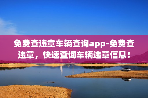 免费查违章车辆查询app-免费查违章，快速查询车辆违章信息！