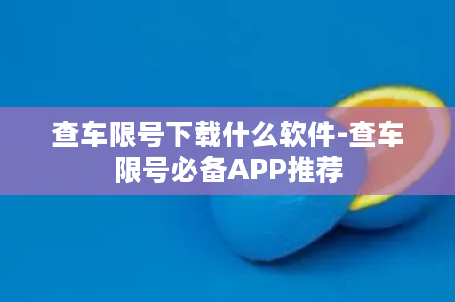 查车限号下载什么软件-查车限号必备APP推荐