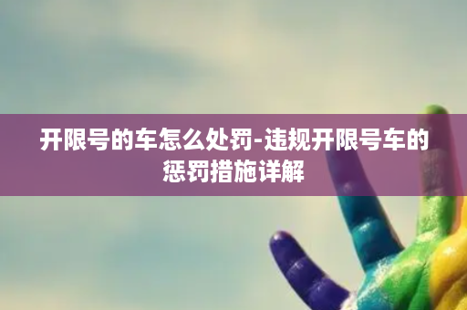 开限号的车怎么处罚-违规开限号车的惩罚措施详解